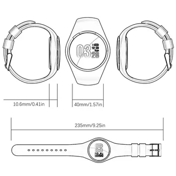 Q1 Bluetooth-kompatibel Smart Ur Mænd Kvinder i Rustfrit Stål Vandtæt Bærbar Enhed Smartwatch Armbånd