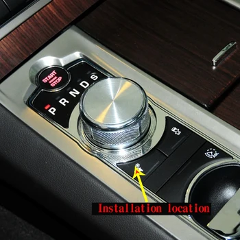 7Pcs Bil Central Kontrol Gear-Knappen Cover Sticker til Dekoration Jaguar XF 2012-