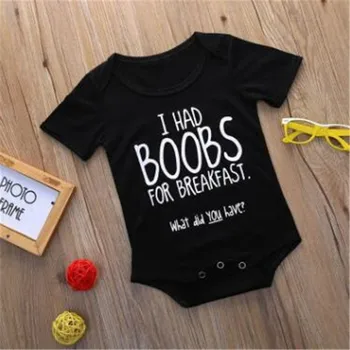 Nyfødte Baby Body Sommer Tøj Drenge Piger Buksedragt Brev Korte Ærmer Bomuld Tøj Spædbarn Tøj Til Børn, Gaver