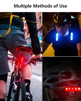 Regntæt USB-Genopladelige LED-USB-Genopladelige bike Cykel Cykling Hale Bag Lyset Sikkerhed Advarsel Lys Bicicleta