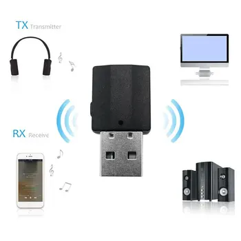 Bærbare 2in1 Trådløse 5.0 Audio Receiver Transmitter Trådløse Adapter 3,5 mm AUX Stereo Transmitter Til TV, PC Bil Højttaler
