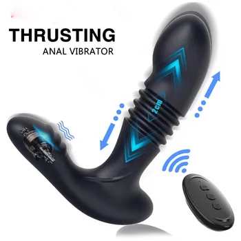Anal Vibrator Prostata Onanister Vibrationer Erotiske Massager til mænd Anal Butt Plug Dildoer Fjernbetjening sexlegetøj til Voksne