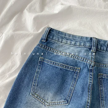 Ripped Jeans til Kvinder af Høj Talje Løs Sommeren koreansk Stil Bred Ben Bukser med Baggy Jeans Kvinder Vintage Streetwear Bukser Y2k
