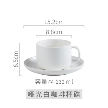 Kreative Bone China Porcelæn Sæt Kontor Personlighed Europæisk Stil Kop Cappuccino Kopper Latte Vaso Cafe Fødselsdag Gaver BC60BD