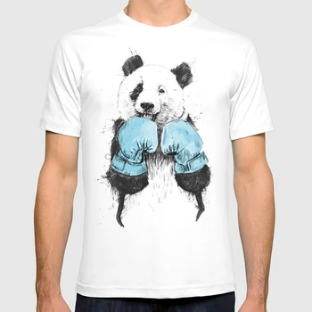 Vinderen T-shirt panda sport humor boksning illustration dyr illustration humor digital
