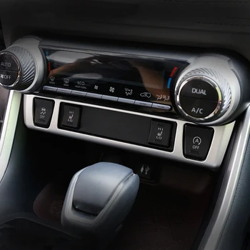 For Toyota RAV4 RAV 4 XA50 2019 2020 2021 ABS Plasti Bil Central Kontrol Dekoration Lyse Stribe Frame Cover Tilbehør