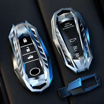 Zink Legering Bil Smart Key Dækning af Beskyttende etui, Holder Til Toyota Camry CHR Prius Corolla RAV4 Prado 2017 2018 Tilbehør