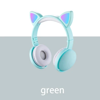 Kat med Mic Støj Bluetooth-5.0 Kids Støtte TF Kort Gaming Headset