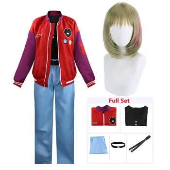 Spekulerer på, Æg Prioritet Kawai Rika Hoodie Cosplay Kostumer Sport jakke, Bukser Halloween Unisex Tøj Komplet sæt