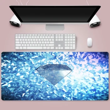 Diamant Musen Pad Gaming musemåtte Stor Gummi Tastatur Computer Mat PC Musemåtte med Lås Kant Game Pad Mus