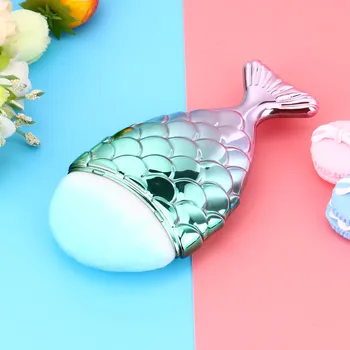 2020 NYE MODE Fisk Skala Makeup Børste Fishtail Bunden Børste Pulver Blush Makeup Kosmetiske Børster Værktøj