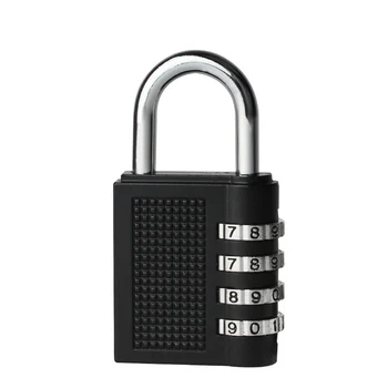 4-Cifret Kombination Password Lock Zink Legering Sikkerhedslås Kuffert Bagage Kodede Låse Skab Skab Skab Hængelås