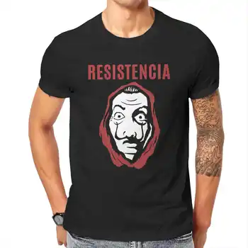 Fashion Designer Resistancedalimoscownetflixsalvador Dalitokyo T-shirt, Bomuld, Overdimensionerede Runde Nevk Mænd Tøj