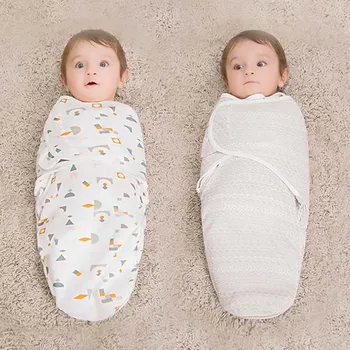 Babyer Soveposer Nyfødte Baby Cocoon Swaddle Wrap-Konvolut Bomuld 0-3 Måneder Baby Tæppe Svøb Wrap Sleepsack