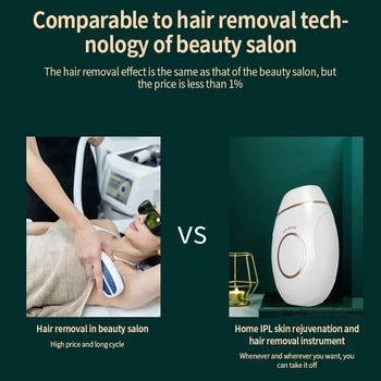 2020 Nye Ankomst 600000 Flash Permanent Hair Remover IPL Epilator Laser Smertefri Hele Kroppen Facial Hair Removal Machine