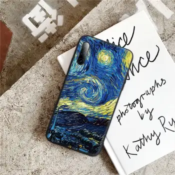 Van Gogh-Maleri Silikone Mobiltelefon Dækning For Xiaomi Mi Note 10 6 A2 8 9 Lite Se 9t Pro A1 Sag