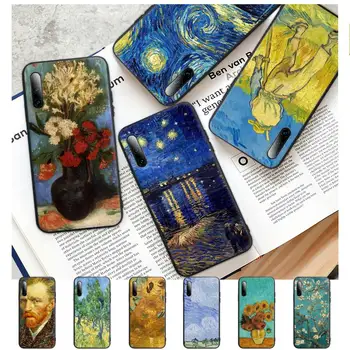 Van Gogh-Maleri Silikone Mobiltelefon Dækning For Xiaomi Mi Note 10 6 A2 8 9 Lite Se 9t Pro A1 Sag