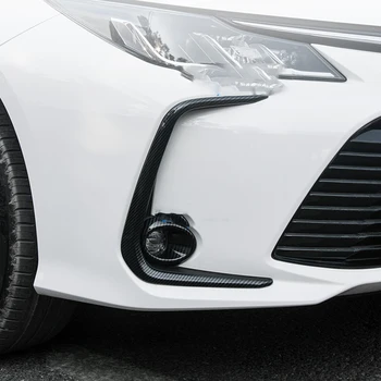 For Toyota Corolla Ralink 2019 2020 Bil kulfiber Front Tåge Lys Lampe Dække Trim Foglight Ramme,Tilbehør til 2 PC ' er