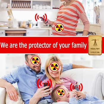 6stk Emf Beskyttelse Mobiltelefon Mærkat Anti-Stråling Protector Mærkat Emf-Blocker til Telefoner, iPad, Bærbar computer