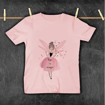 CDJLFH Sommeren Ballet Dronning Elsker Du Udskrive Baby Pige Tshirt Søde Drenge T-Shirts Plante Bærer Kawaii Kids T-Shirt Hyggelig Piger Tøj