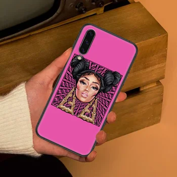 Rapper Nicki Minaj Sanger Phone case For Samsung Galaxy En 3 5 7 8 10 20 21 30 40 50 51 70 71 E S 2016 2018 4G-sort kunst kofanger