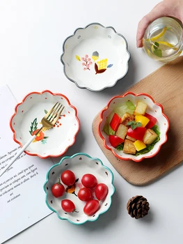 Kreative frugt hjem pige hjerte service udsøgt plade enkelt salat flot net red søde keramik lille skål