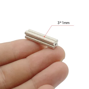 50/100PCS 3x1 3x2 3x5 3x10 3x15mm Runde Magnet Kraftig Magnet Sjældne Jordarter Neodymium Magnet