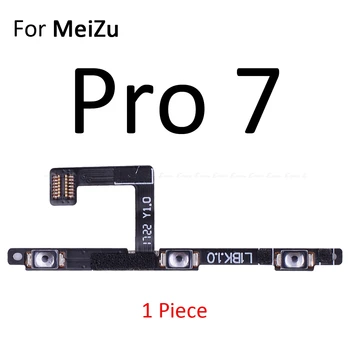 10stk/masse Power På Off-Knappen Lydstyrke Skift-Tasten Kontrol Flex Kabel Bånd Til MeiZu 16 X8 M8 Lite U20 U10 Pro 7 6 Plus