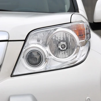 For Toyota Prado 2010 2011 2012 2013 Side bilforlygte Dække Hoved Lampe, Transparent Lampeskærm Shell Linse