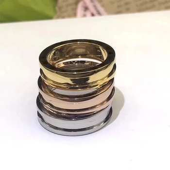 Hot Salg Passe Oprindelige 925 Sterling Sølv Ring for kvinder Steg Par Guld Ring Klassisk Høj Kvalitet Smykker Bryllup Gave