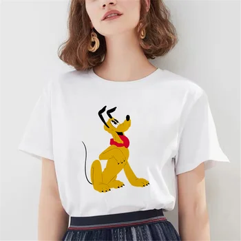Disney Tshirt Donald Duck Print Kvinder Tegneserie T-shirts Grafisk Hip Hop Streetwear Harajuku kortærmet Tshirt