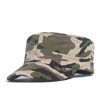 2021 Army Camouflage Militære Caps Flad Top Baseball Cap Til Mænd, Kvinder Marines Trucker Snapback Hat Unisex Bomuld Knogler Camo Hat