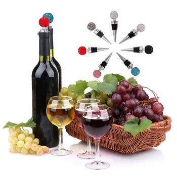 Zink legering diamant vin prop wine bottle stærkere forsegling flere beskyttelse og luft isolation 15-20mm munden 1 stk