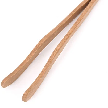 1STK Naturligt bambus Håndlavet Bambus Te Klip Buet Pincet Lige Kung Fu Te Tilbehør af Høj Kvalitet