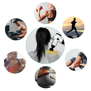 Deep Muscle Massage Pistol Slappe af Bærbare Fascia Kanon Maskine LCD-Display Slagtøj Massage Body Massager 30-Speed Kontrol
