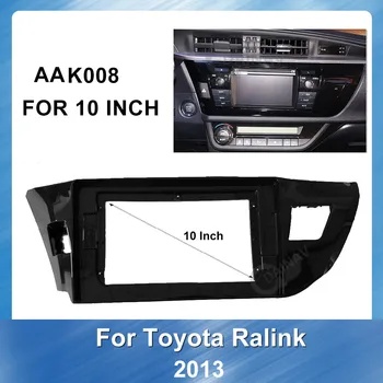 10 tommer Bil Radio Mms-GPS Navigation fascia Panel for TOYOTA Corolla Levin 2013 Auto Mms-fascia DVD-panel