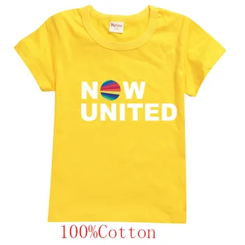 Børn, Nu Er Forenede T-Shirt Børn Gruppe Æstetisk Grafisk Trykt T-Shirt Baby Drenge Mode Toppe Buksetrold Piger Stribede T-Shirts