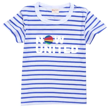 Børn, Nu Er Forenede T-Shirt Børn Gruppe Æstetisk Grafisk Trykt T-Shirt Baby Drenge Mode Toppe Buksetrold Piger Stribede T-Shirts