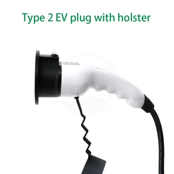 Niveau 2 AC EV Oplader Kabel-Hylster for Type2 EVSE IEC 62196-2 Stikket Indehavere