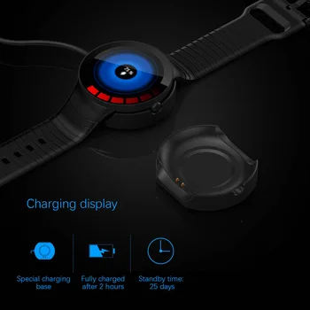 Ny 2020-E3 Sport Smart Ur Mænd IP68 Vandtæt Fuld Touch Screen Silikone Rem SmartWatch til Android, IOS Telefon