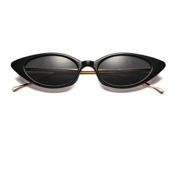 Damer Cat Eye Solbriller Kvinder Brand Designer Fashion Lille Ramme solbriller til Kvinder Tendens Glasees UV400 O5