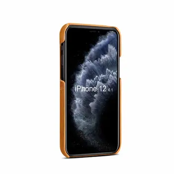 Dual-Kort Slots Simpel Plain Læder Back Cover Case Til iPhone 6 6s 7 8 Plus SE X XR XS 11 12 Pro Max Mini-Hårdt Telefon Shell