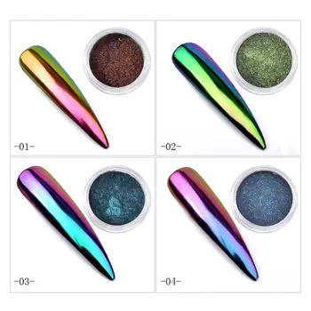 Nye 1Box Charmerende Skønhed Optisk Negl Spejl Pulver Chrome Pigment Støv Skinner, Søm Manicure DIY Nail Art Glitter Indretning