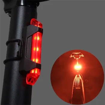 Cykel Lys Vandtæt Bageste baglygte LED USB-Stil eller Genopladelige Batteri Style Cykel Cykling Bærbar Lys