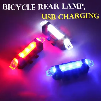 Cykel Lys Vandtæt Bageste baglygte LED USB-Stil eller Genopladelige Batteri Style Cykel Cykling Bærbar Lys