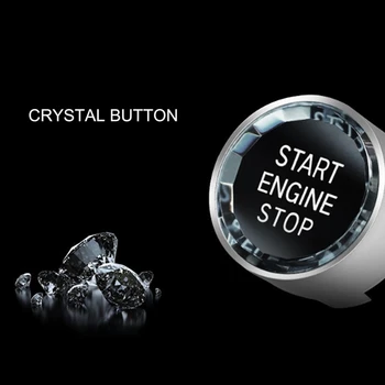 Start Stop Engine-Switch Dækning Krystal Knap til BMW 3-Serie E90 E91 E92 E93 E60 E84 E83 E70 E70 E71, E72 G20