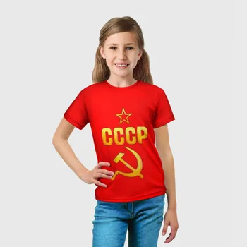 Børne-T-shirt-3D USSR