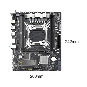 X99M-G Bundkort med Intel XEON E5-2620 LGA 2011 V3 V4 CPU Socket 4 DDR4 Kanal 1 PCIe 8X 1 PCIe 16X GPU Slots til Desktop