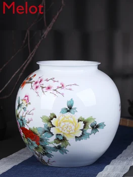 Jingdezhen Keramik Vase Dekoration Hånd-Malet Master Vase Hjem Stue Dekoration Værelset TV-Kabinet Dekoration