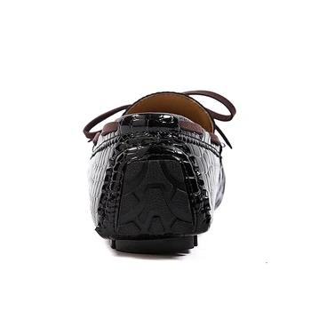 Åndbar Mænds Sko Flade Læder Sko Komfortable Mænd Loafers Mode Mokkasiner Designer Herre Casual Sko Shoes De Hombre